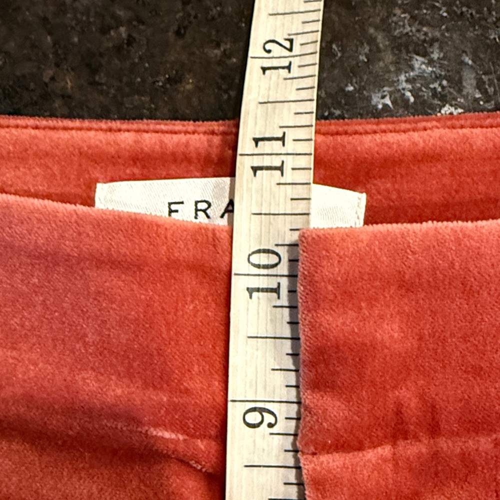 Frame Le Crop Spice Velvet Trousers Size 6 - Picture 10 of 15